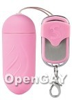 10-Speed Remote Vibrating Ribbed Egg - Pink (Shots Toys)