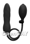 Inflatable Silicone Twist - Black (Shots Toys - Ouch!)