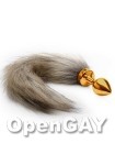 Fox Tail Buttplug - Gold (Shots Toys - Ouch!)