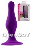 Butt Plug with Suction Cup - Medium - Purple (Shots Toys)