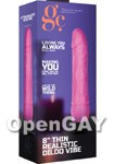 8 Inch Thin Realistic Dildo Vibe - Pink (Shots Toys - GC)