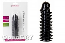 Realistic Spiky - Penis Extension - Black 