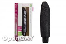 Realistic Skin Vibrator Normal Size - Black 