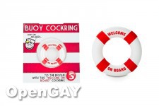 Buoy Cockring - Welcome on Board - Red 
