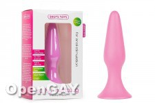 Silky Buttplug Medium Size - Pink 