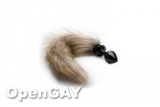 Fox Tail Buttplug - Black 