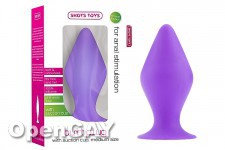 Butt Plug with Suction Cup - Medium - Purple 