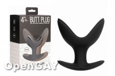 Butt Plug - Split 5 - 4 Inch - Black 