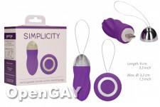 George - Rechargeable Remote Control Vibrating Egg Flower - Purple 