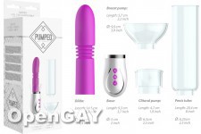 Thruster - 4 in 1 Rechargeable Couples Pump Kit - Purple 